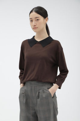 ＜MARGARET HOWELL (Women)＞ニット　ＳＥＡ　ＩＳＬＡＮＤ　ＣＯＴＴＯＮ